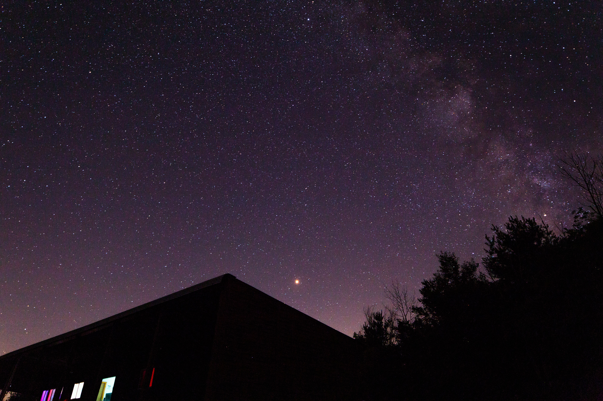 Wave Farm with Milky Way and Mars, 2018