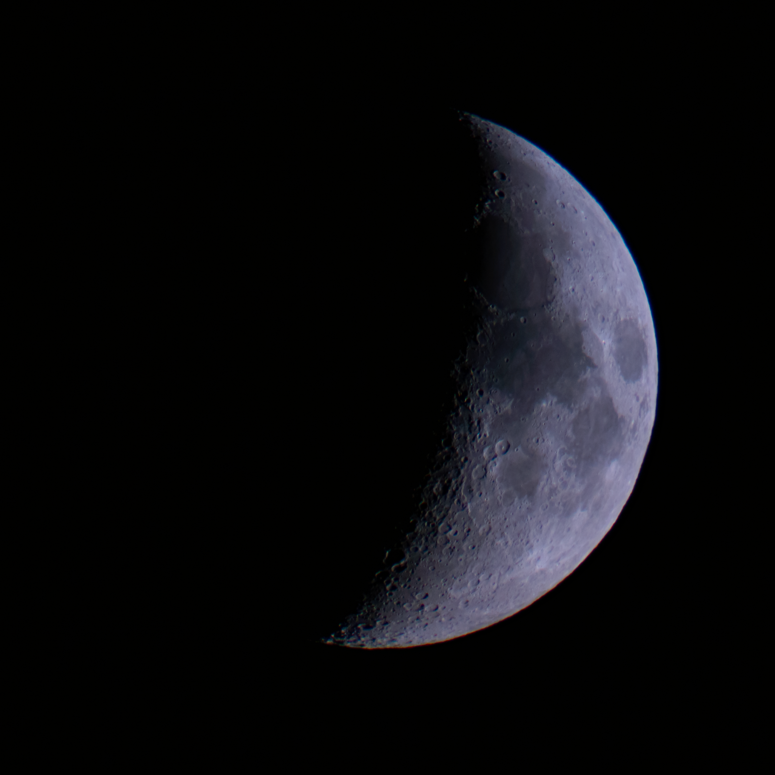 First Quarter Moon from Amsterdam