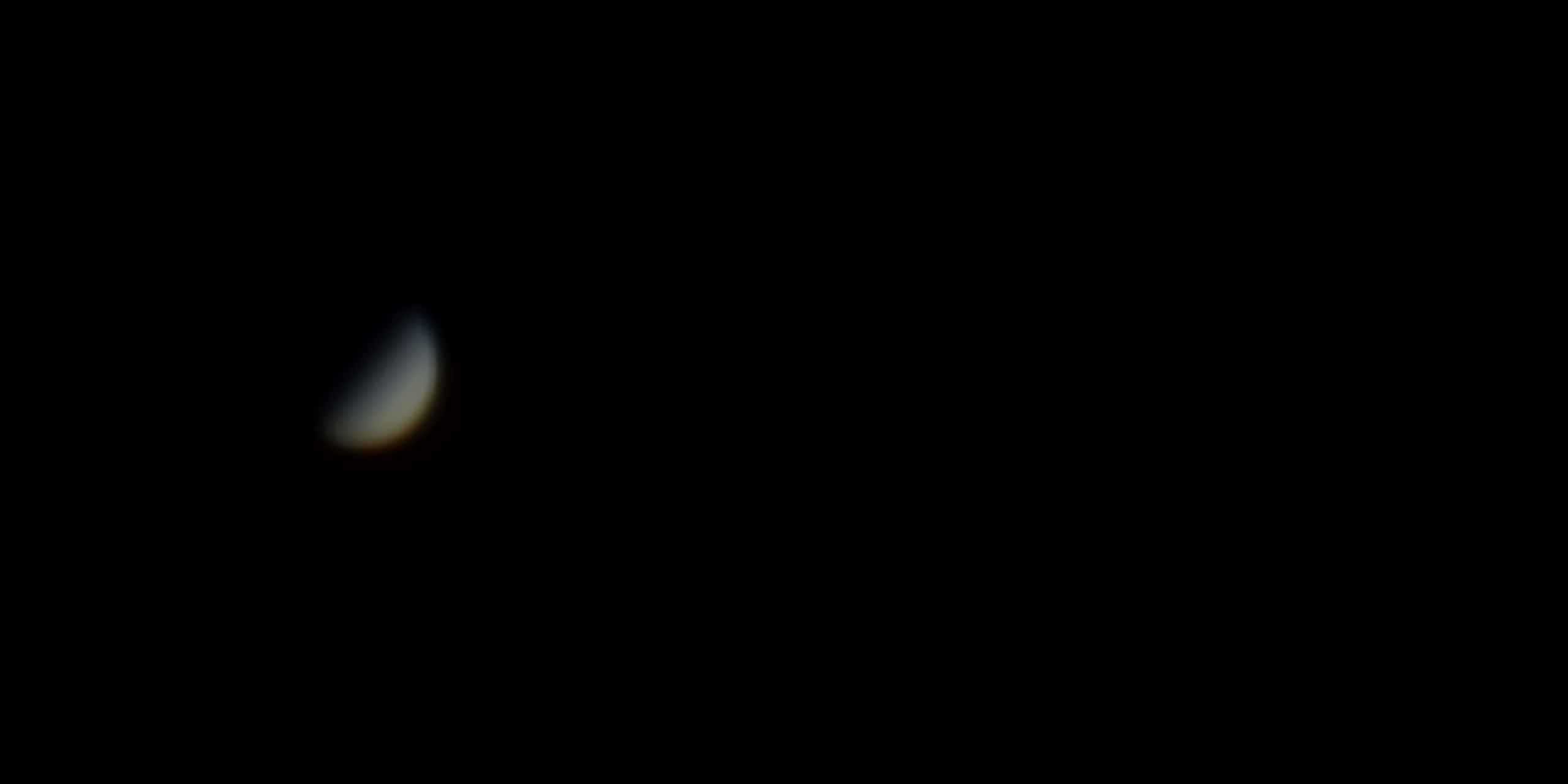 Venus, showing its phase, from Amsterdam